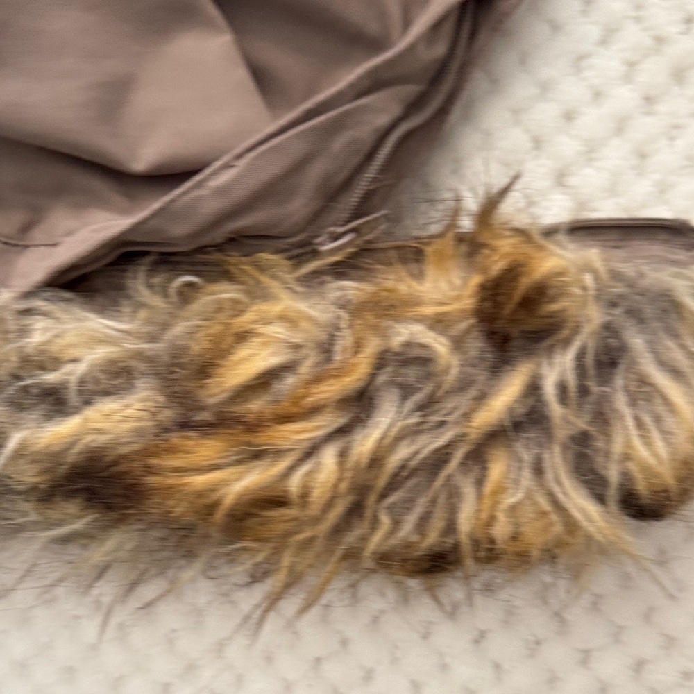 🧥 EUC Rachel Roy Faux Fur Hooded Parka Coat – Women’s Size Small - Picture 13 of 14